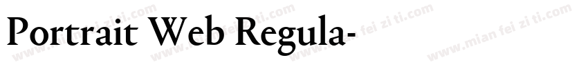 Portrait Web Regula字体转换